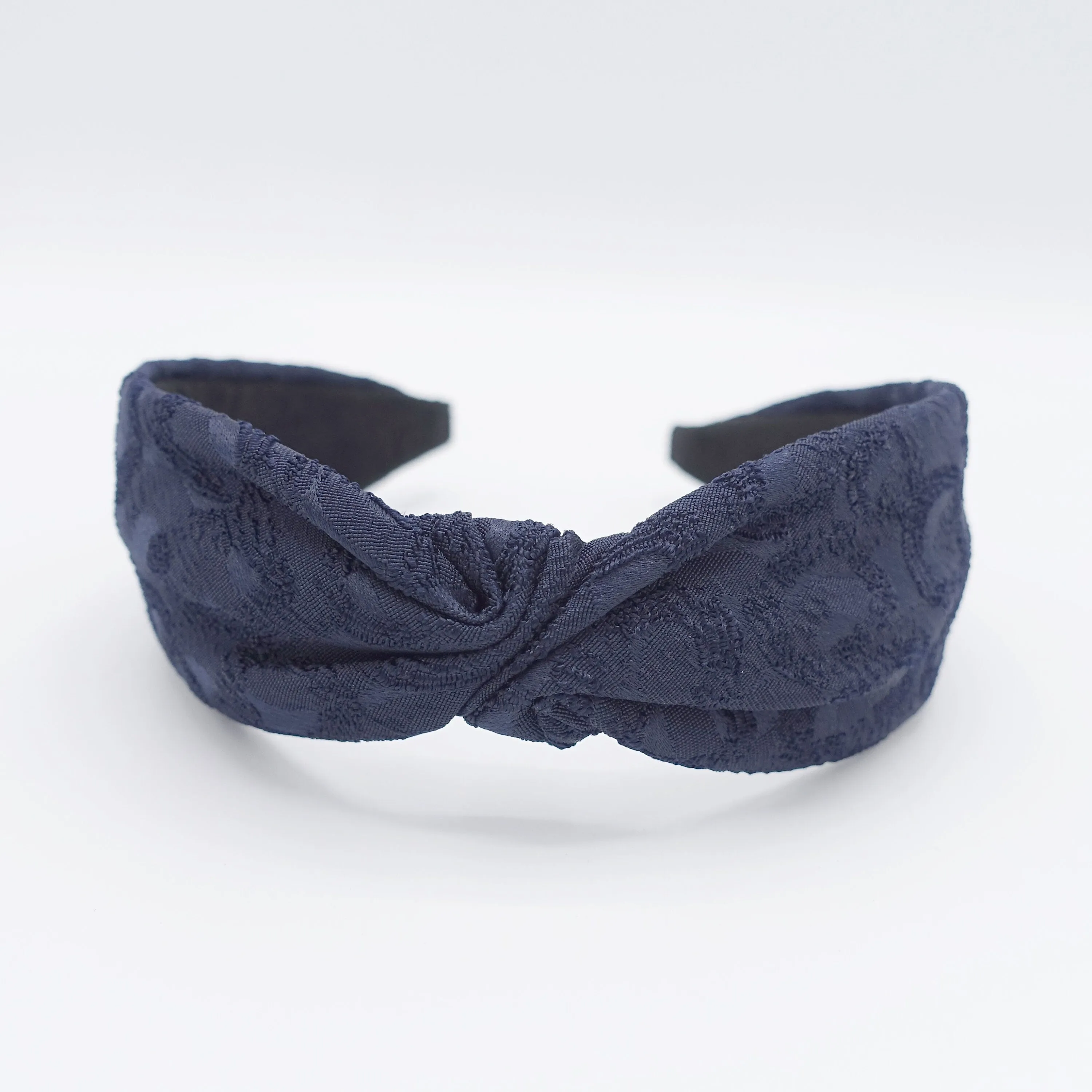 circle pattern cross headband, twist headband for women