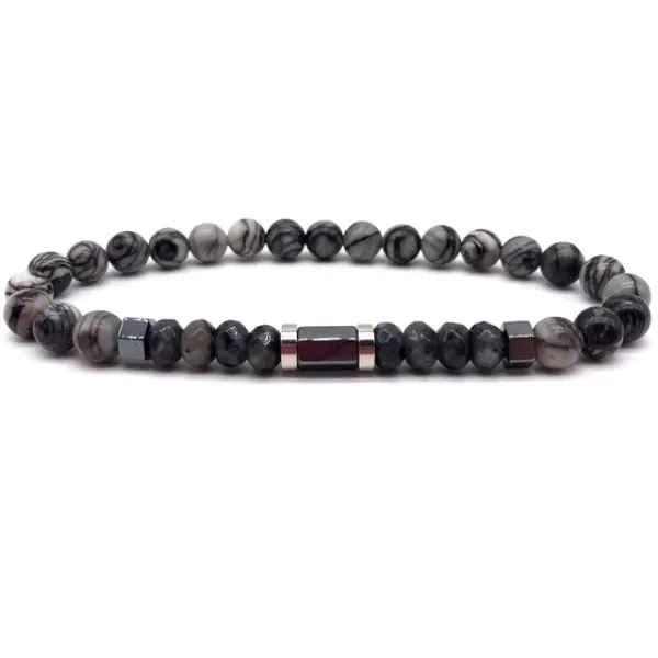 Classy Men Slim Elegant Beaded Bracelet - 5 Styles