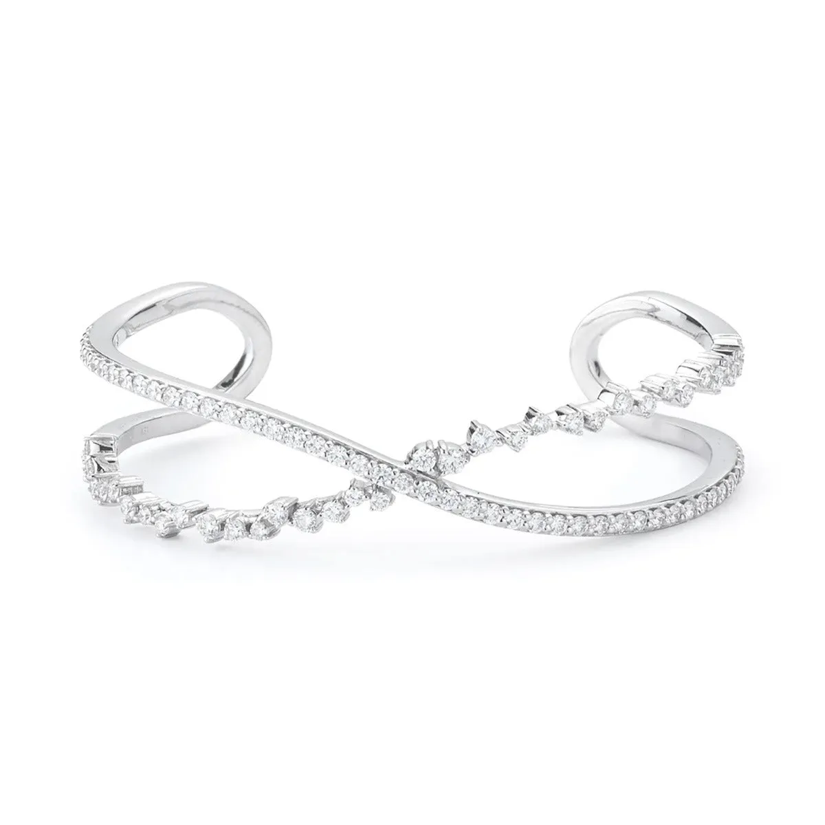 Criss Cross Stardust Open Cuff