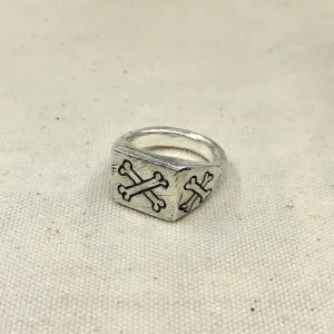 Crossbones Signet Ring