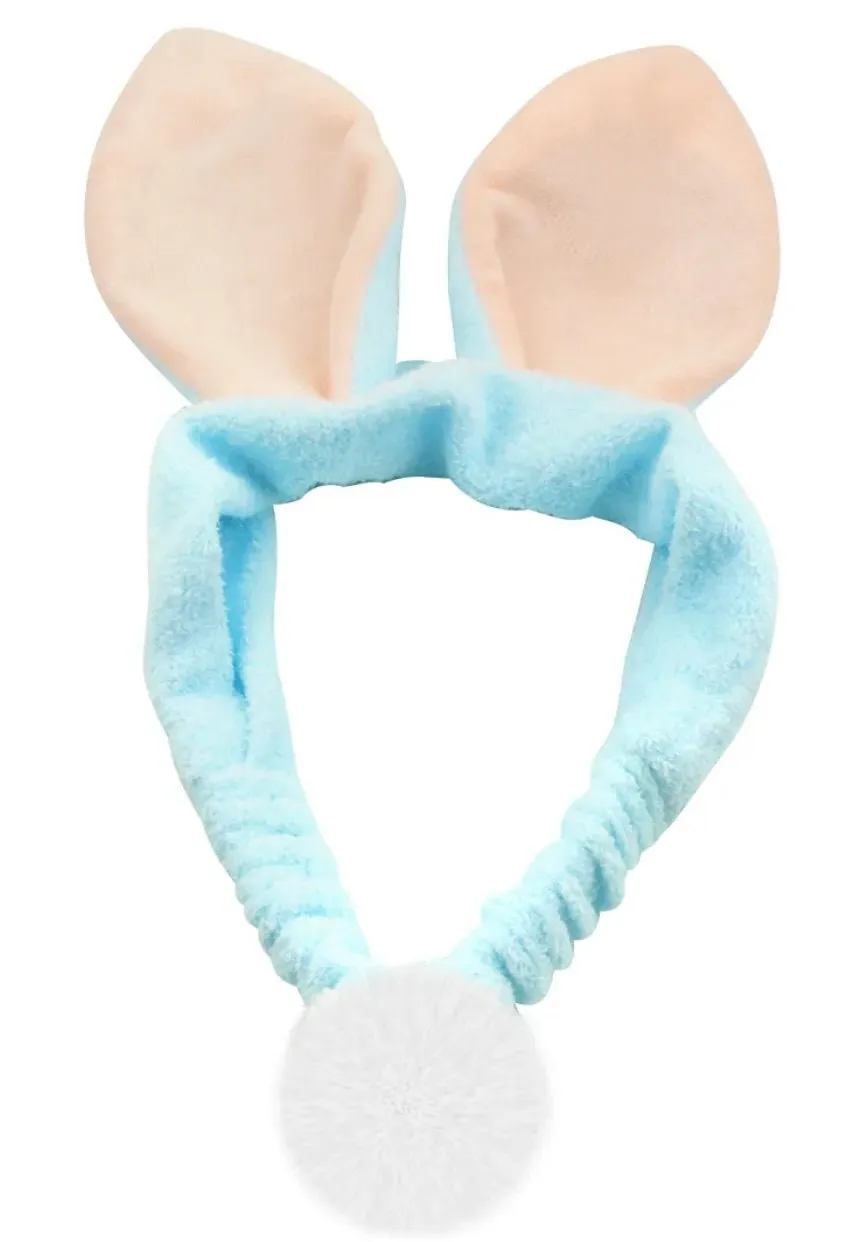 Cute Bunny Ears Headband Rabbit Face Wash Headbands Makeup Hair Band Cute Head Band