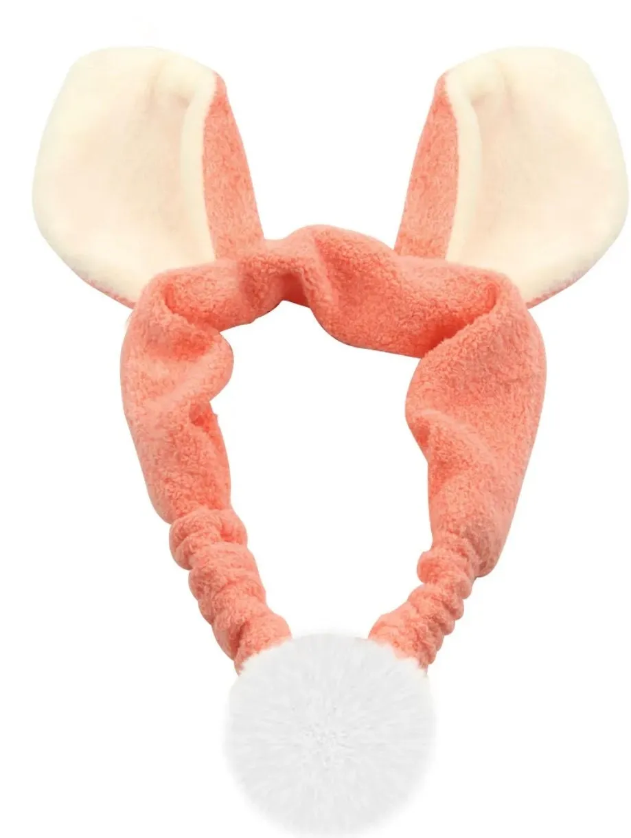 Cute Bunny Ears Headband Rabbit Face Wash Headbands Makeup Hair Band Cute Head Band