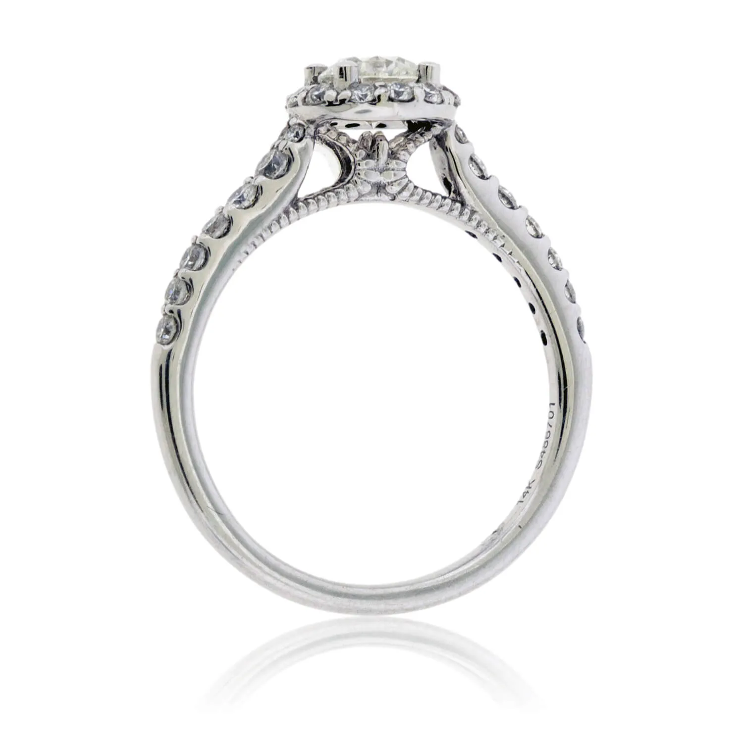 Diamond Halo Engagement Wedding Ring