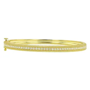 Diamond Textured Bangle Bracelet