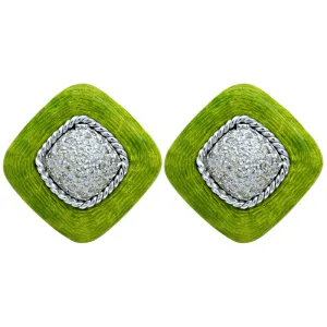 Earrings - Diamond (enamel) (112GS)