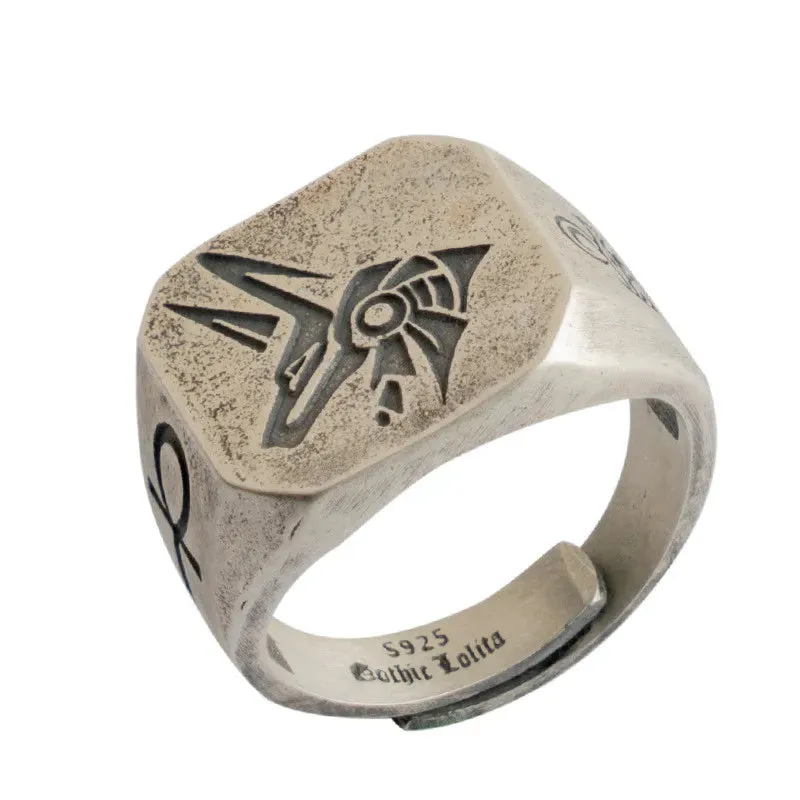 Eye of Horus Open Ring - Retro Pharaoh Totem Adjustable