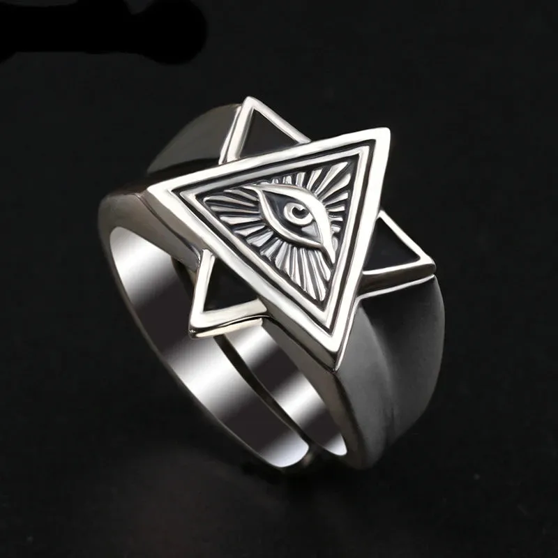 Eye of Horus Open Ring - Retro Pharaoh Totem Adjustable