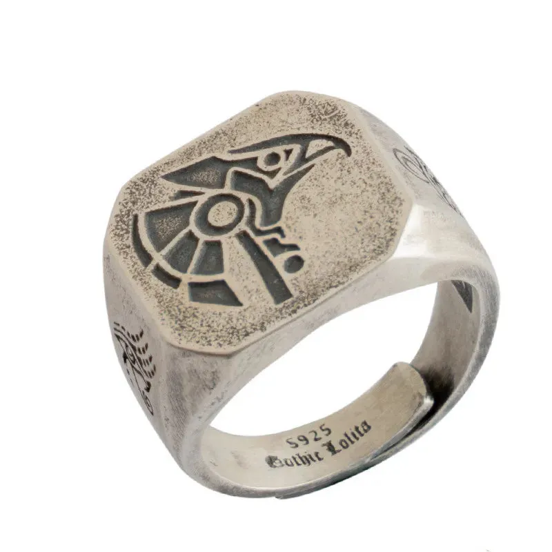 Eye of Horus Open Ring - Retro Pharaoh Totem Adjustable