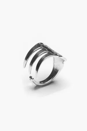 Fork Laureate Sterling Silver Ring