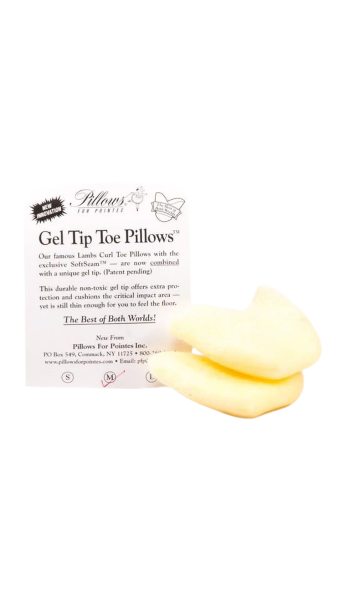 Gel Tip Lambs Curl Toe Pillow Toe Pad