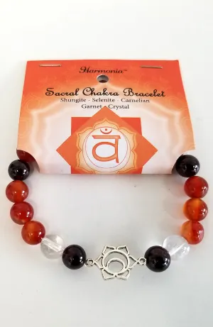 Gemstone Bead Bracelet - Sacral Chakra