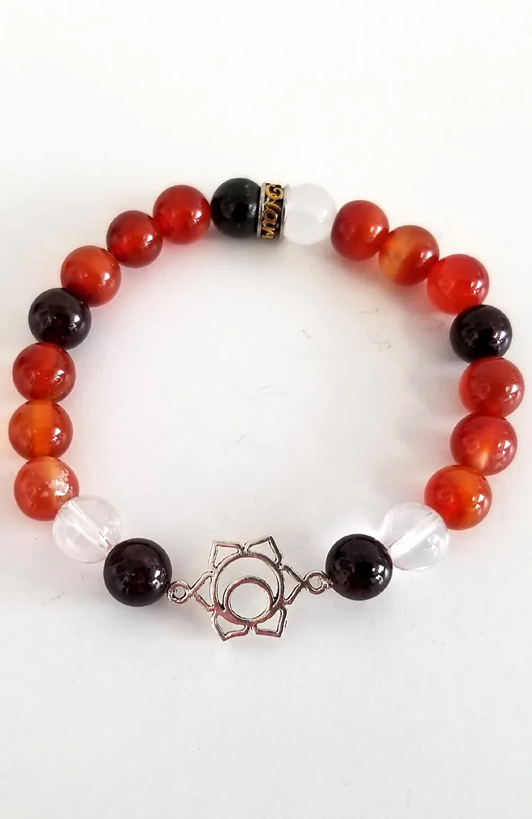 Gemstone Bead Bracelet - Sacral Chakra