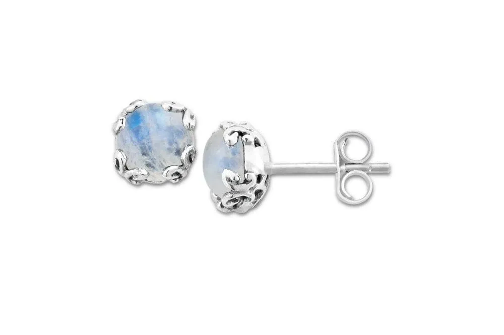 Genuine Sterling Silver Samuel B. Birthstone Glow Stud Earrings