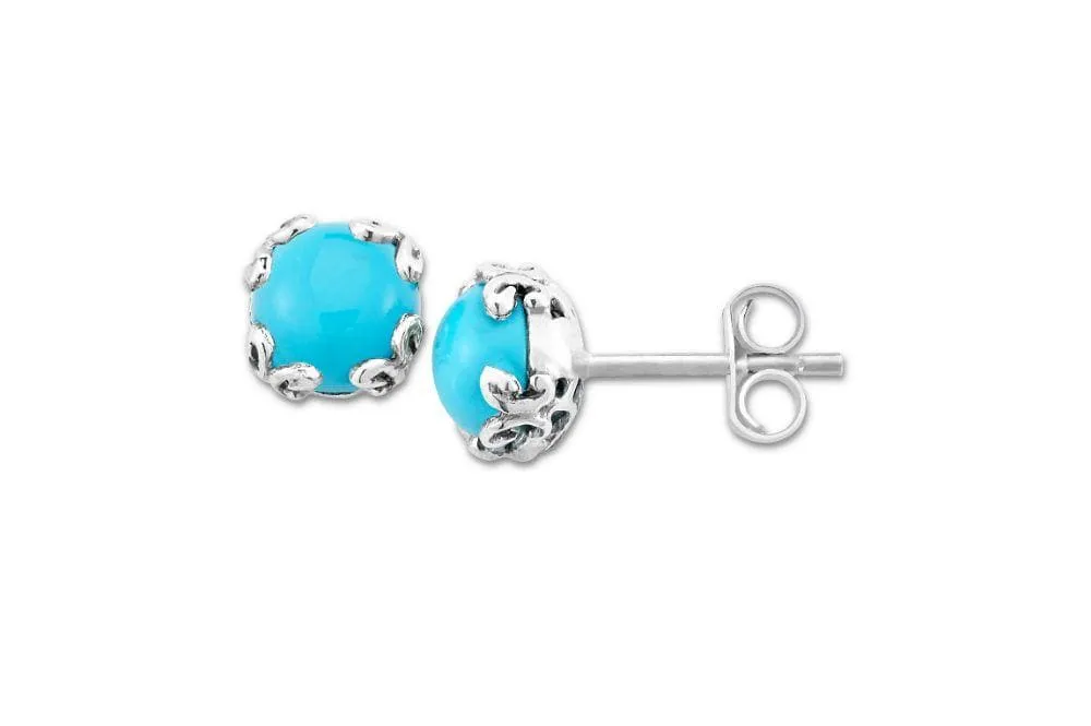 Genuine Sterling Silver Samuel B. Birthstone Glow Stud Earrings