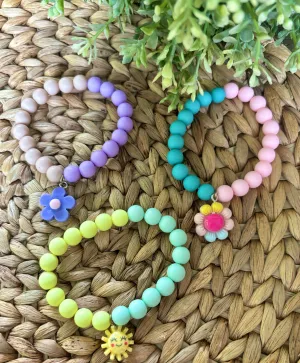 Girls Beaded Stretch Bracelet