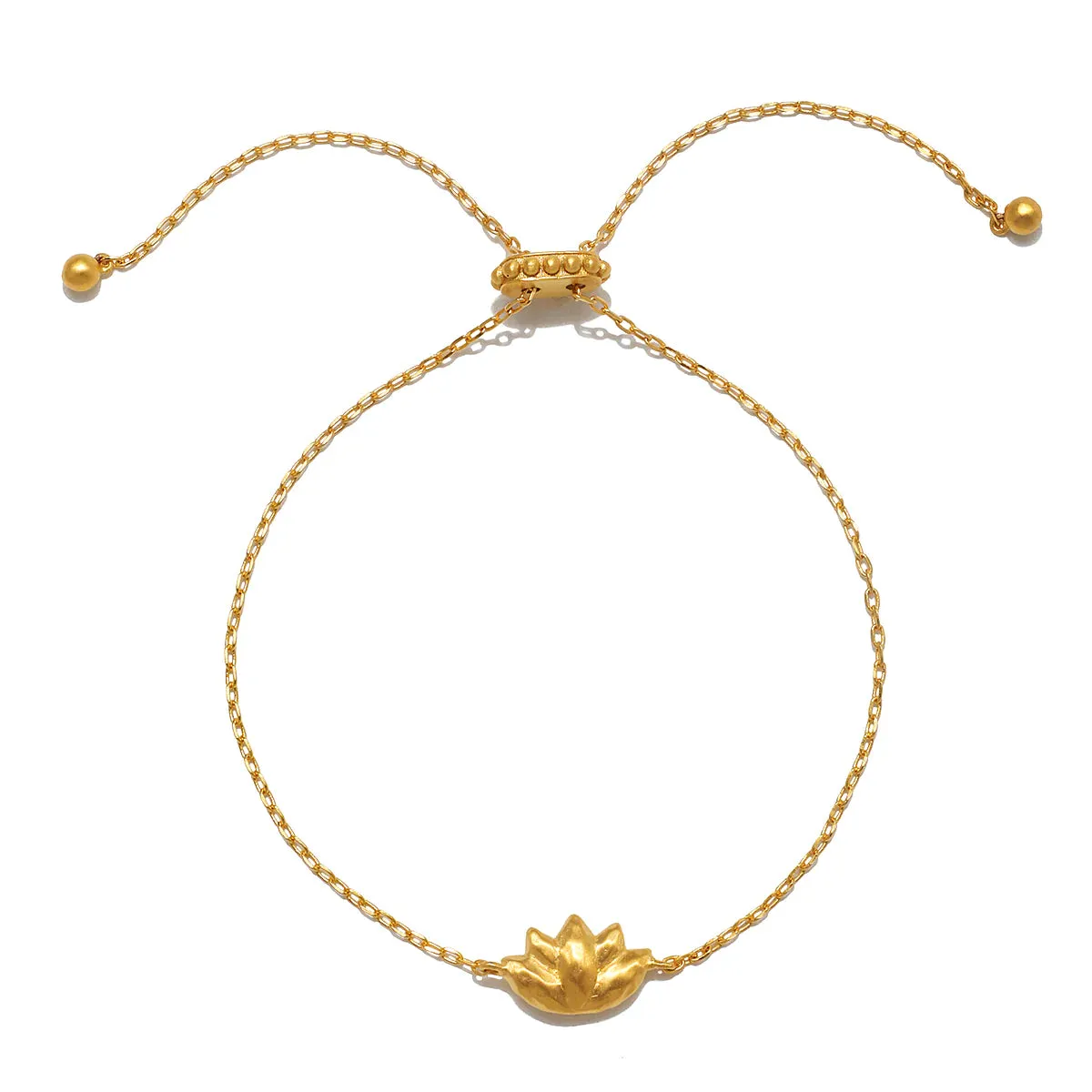 Gold Lotus Flower Bracelet