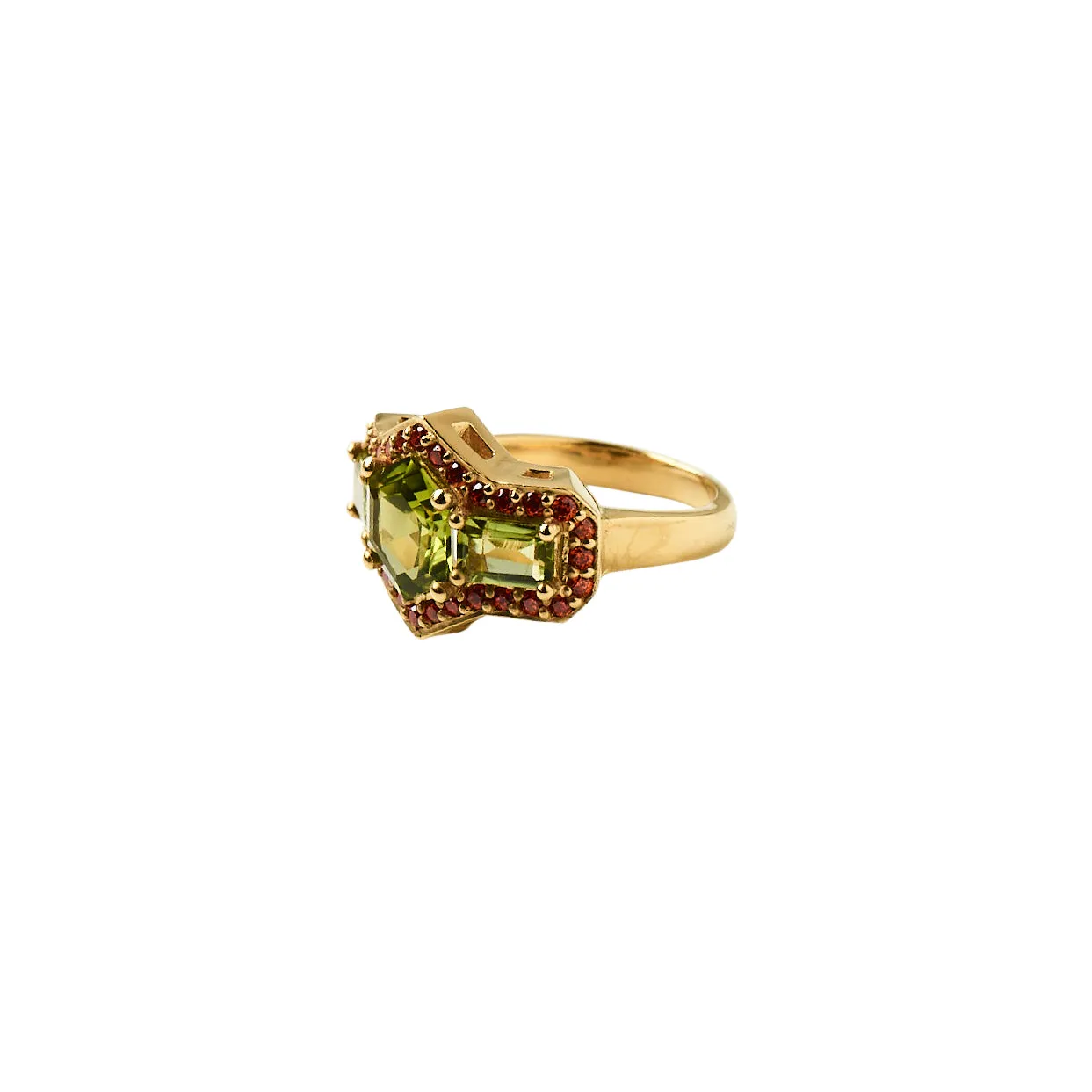 Green Goddess Cocktail Ring