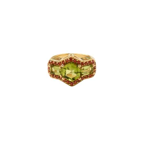 Green Goddess Cocktail Ring