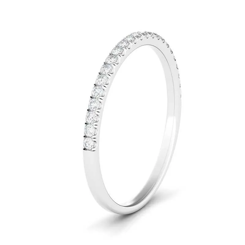 Half Pave Diamond Band