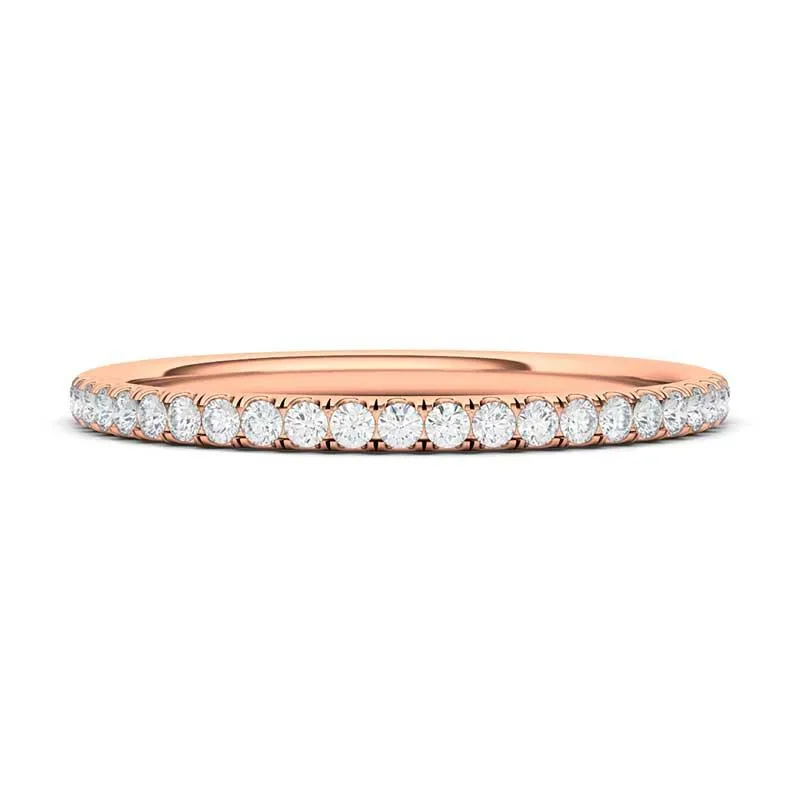 Half Pave Diamond Band