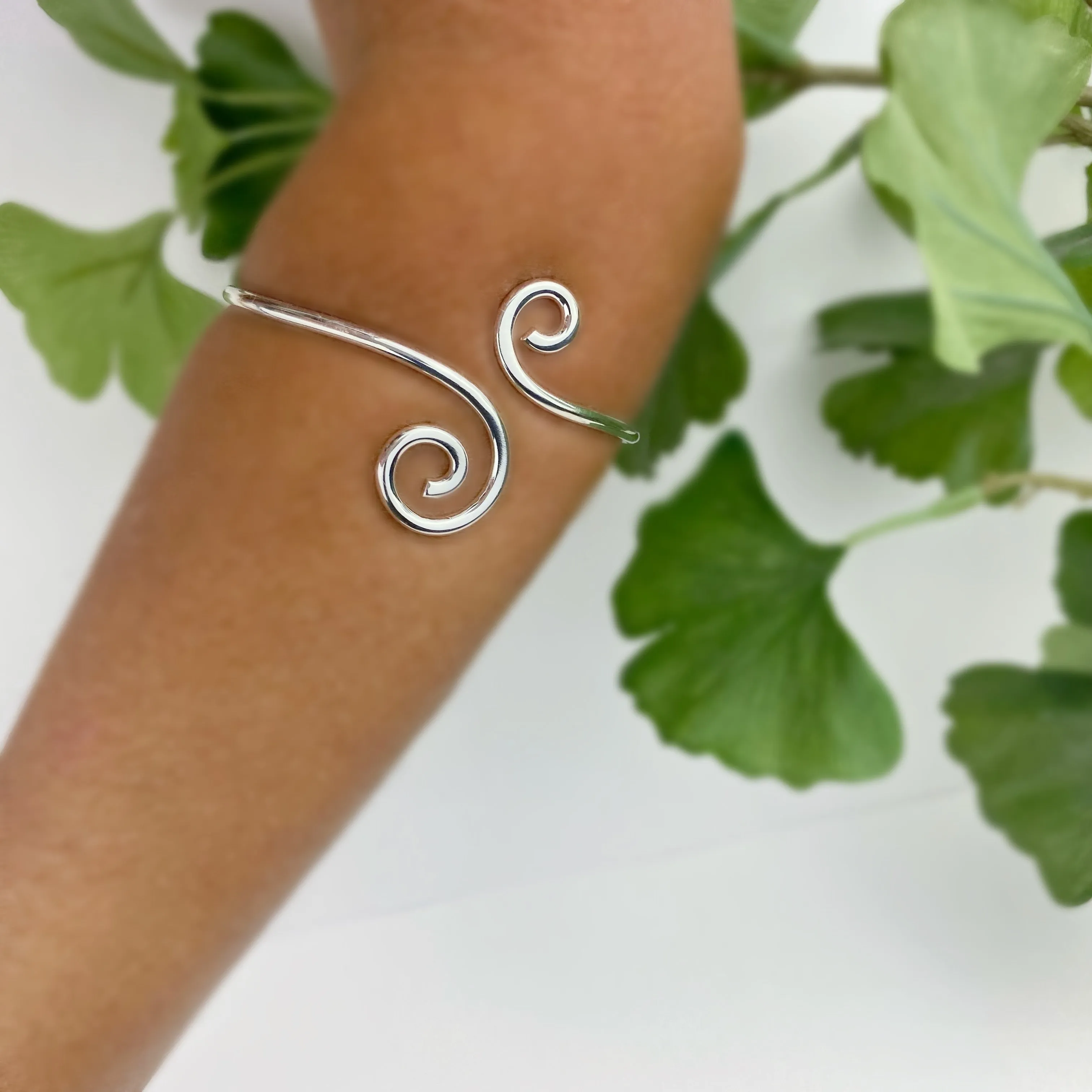 Helena Silver Bangle - SBGL857