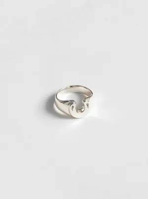 Horseshoe Ring in Sterling Silver