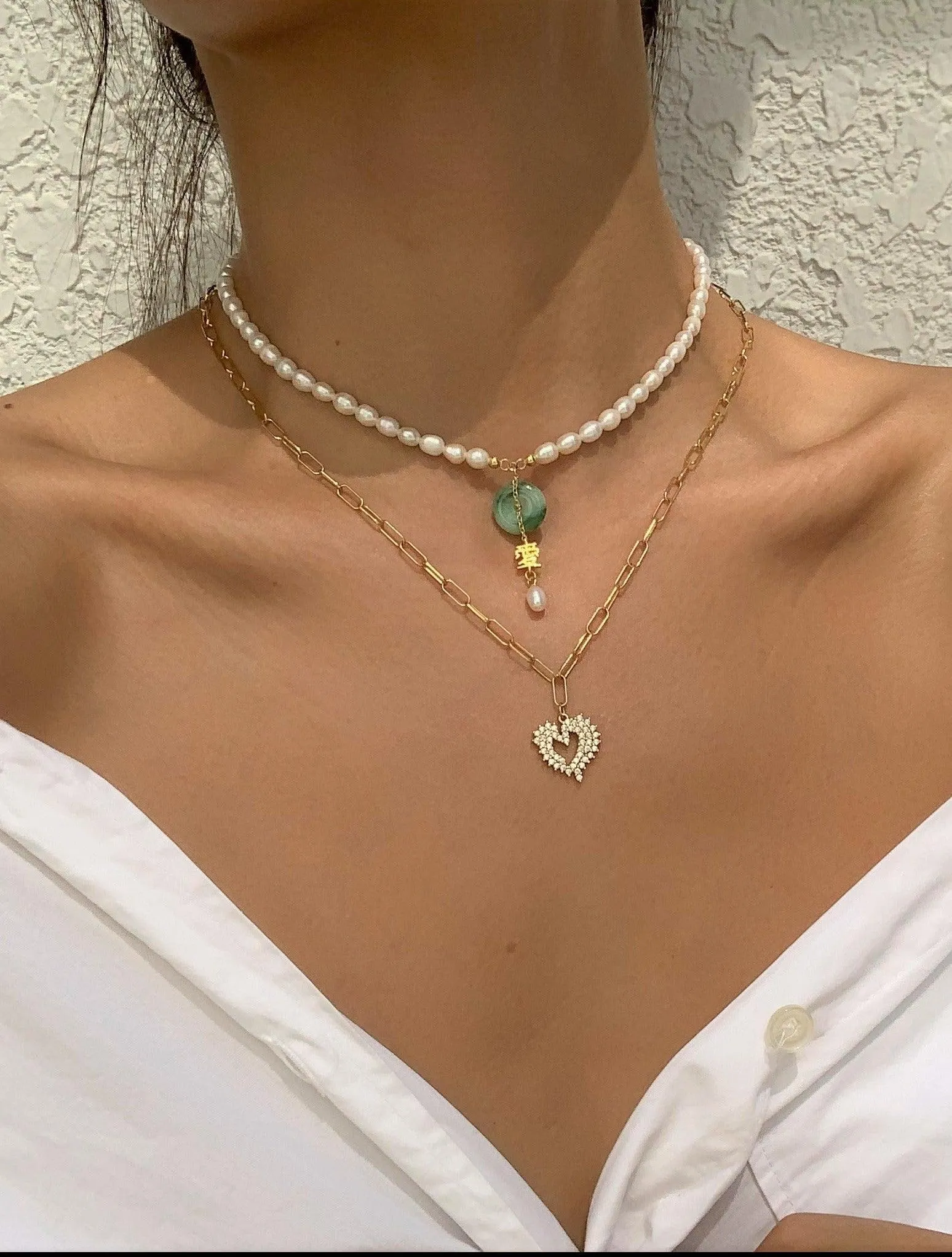 Jade Pearl Necklace