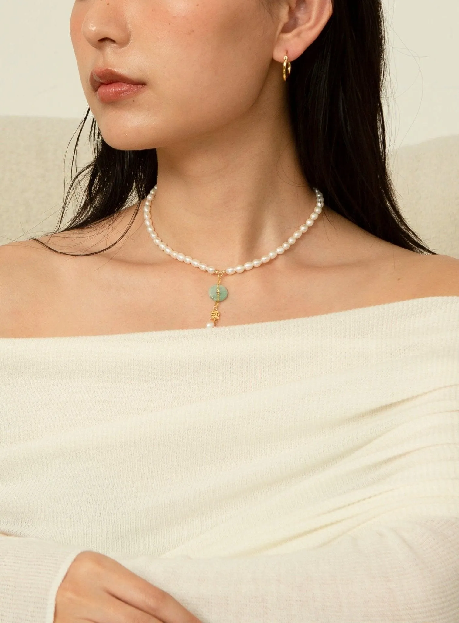 Jade Pearl Necklace