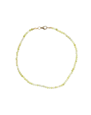 Jade Short Necklace - Gold