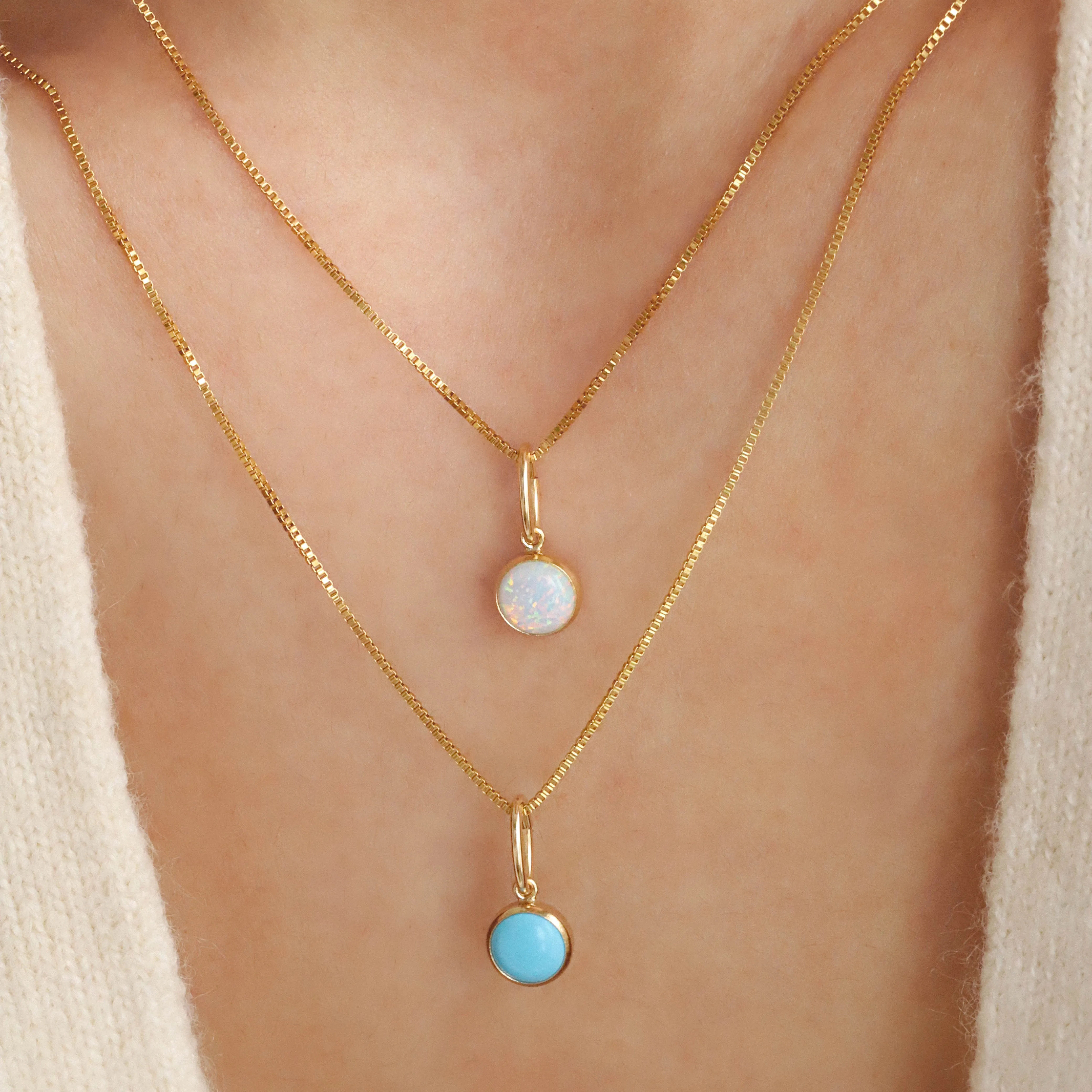 Jasmine Necklace - Opal