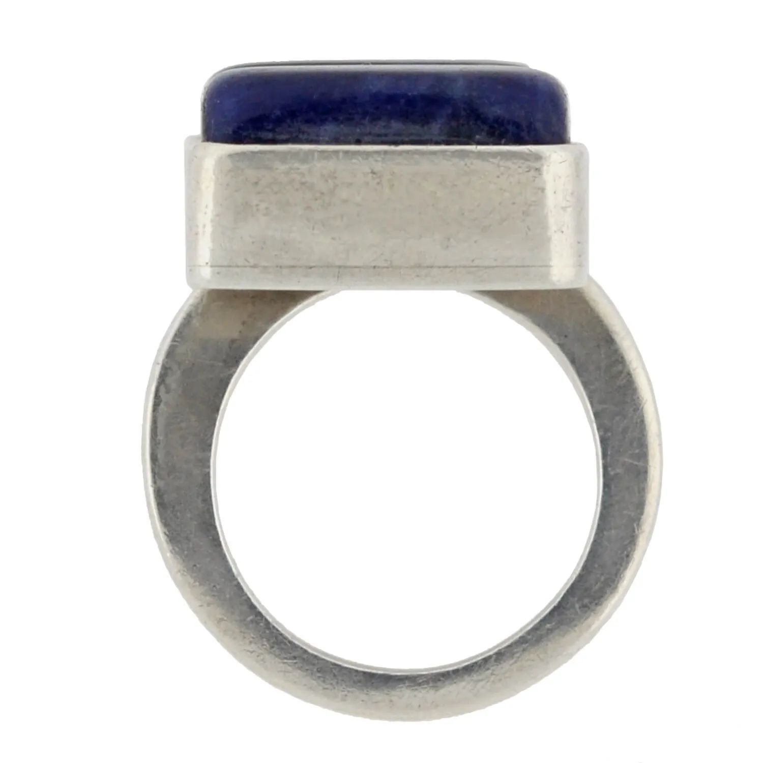 JENS HOUGAARD Vintage Sterling Lapis Lazuli Bypass Ring