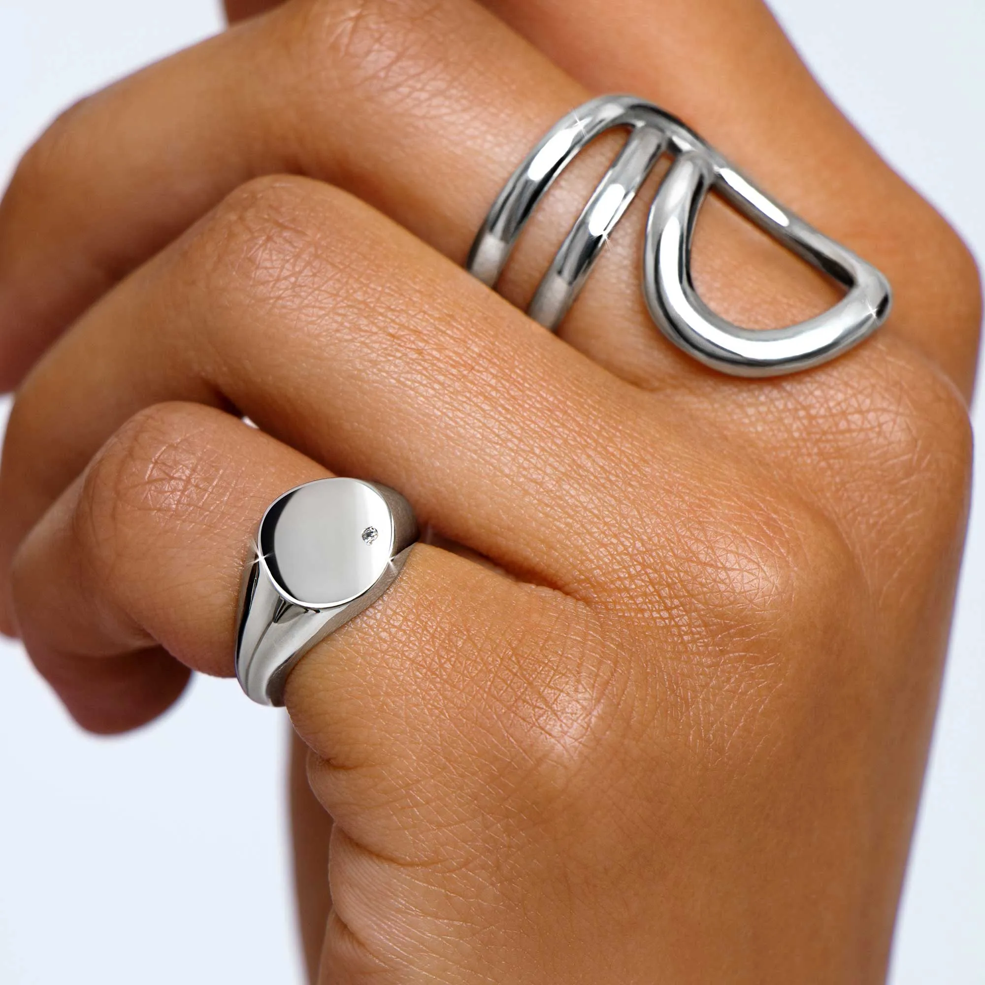 Jupiter Signet Pinky Finger Ring