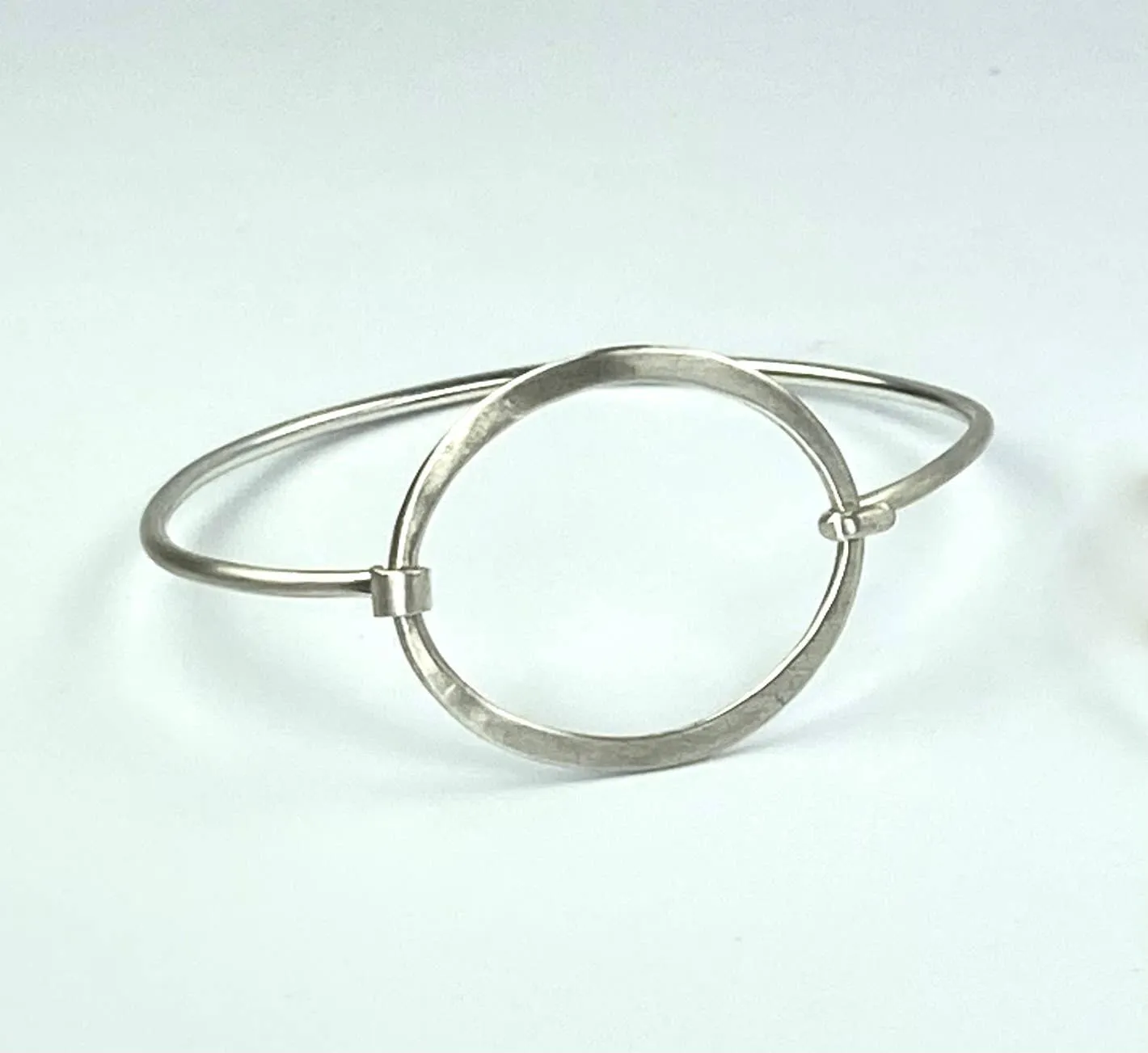 Kai Large Hooked Bangle Sterling Silver