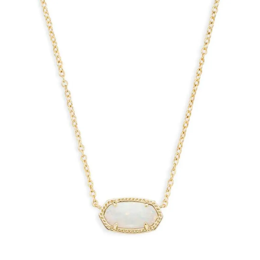 Kendra Scott Elisa Opal Necklace - Gold