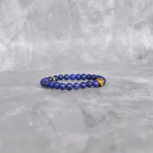 Lapis Prince- Tiger Eye And Lapis Lazuli Bracelets