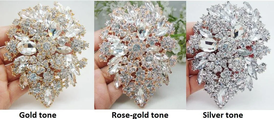 Large side tiara , Vintage inspired crystal band, Silver, Gold or Rose gold by Crystal wedding uk