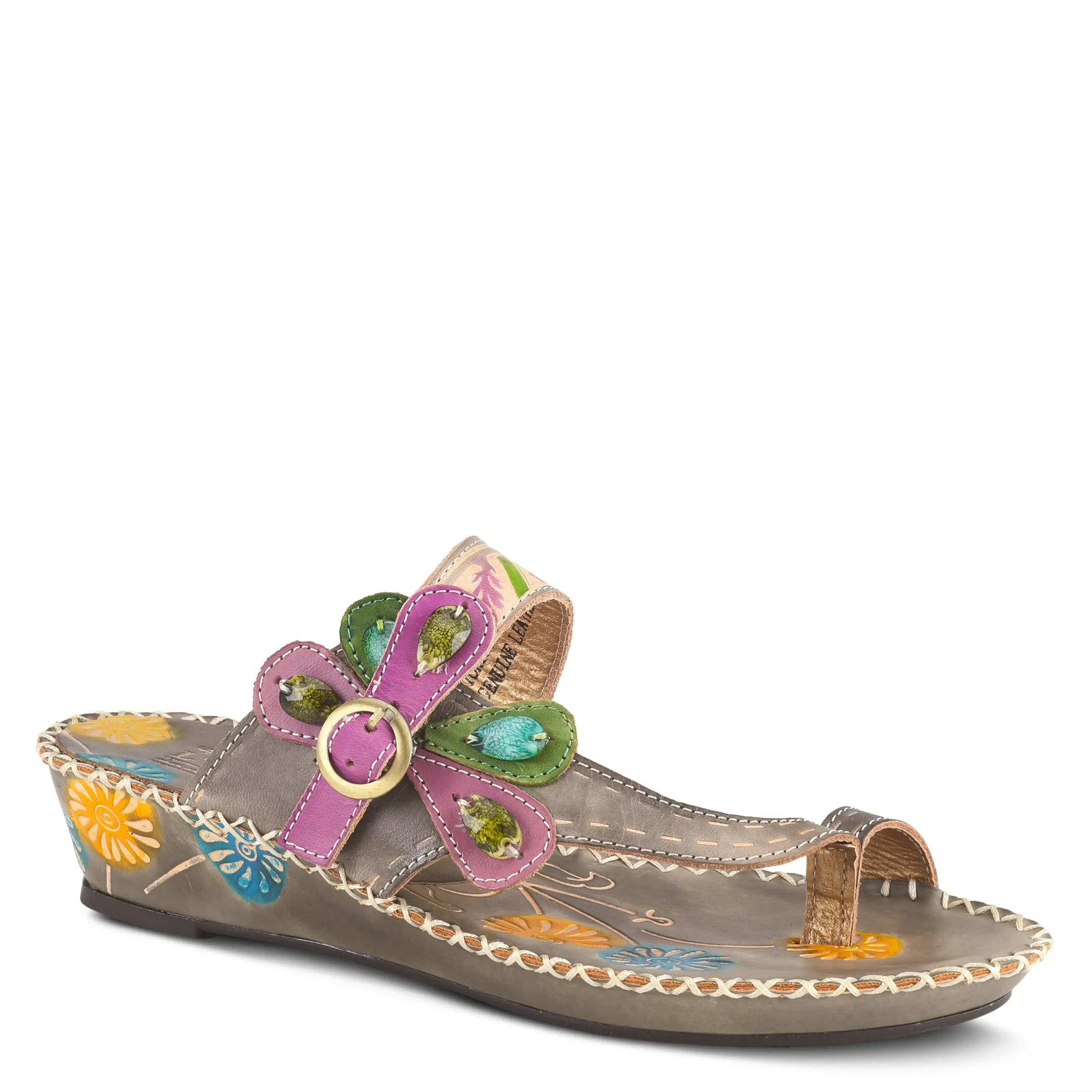 L'ARTISTE SANTORINI SLIDE SANDAL