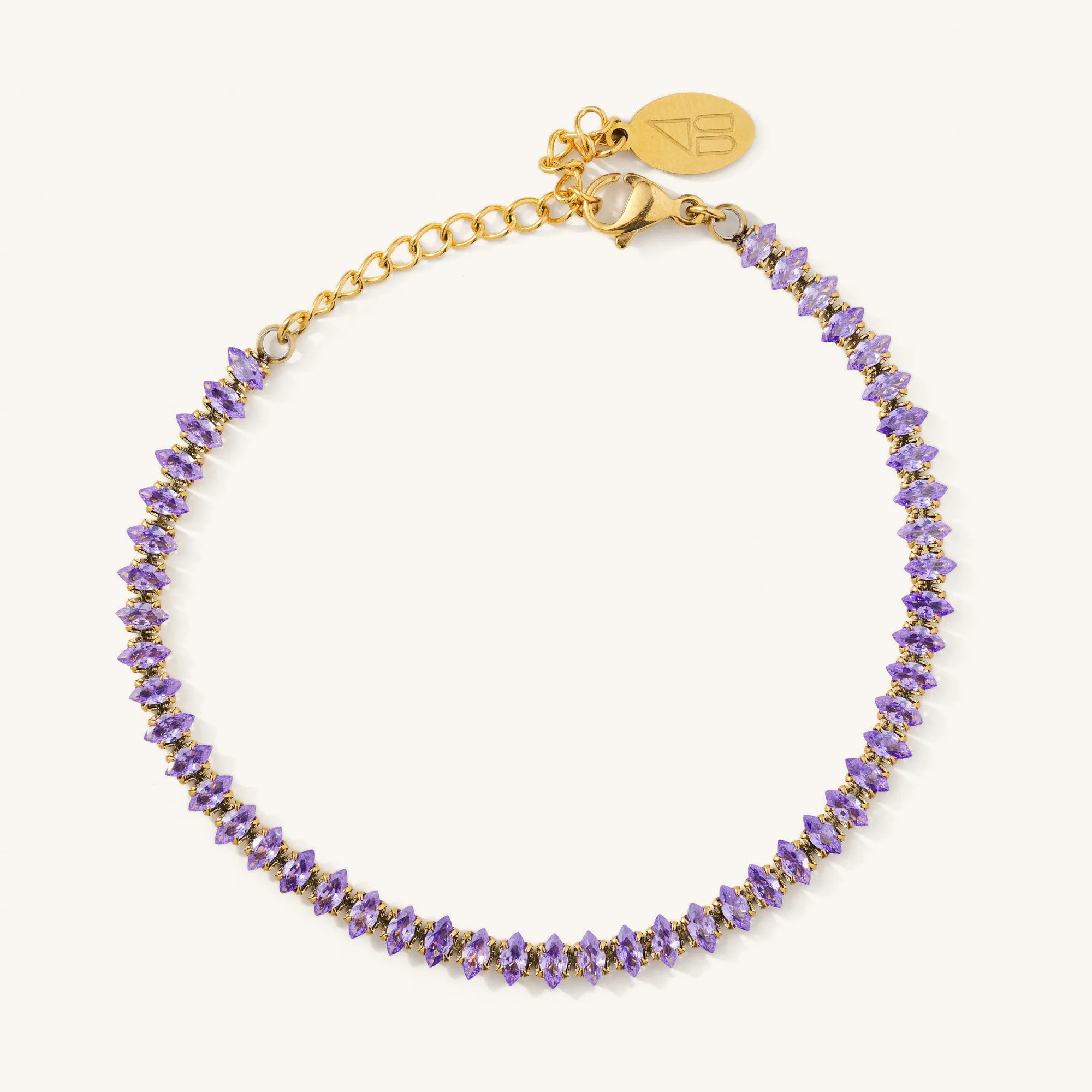 Lavender Gem Bracelet