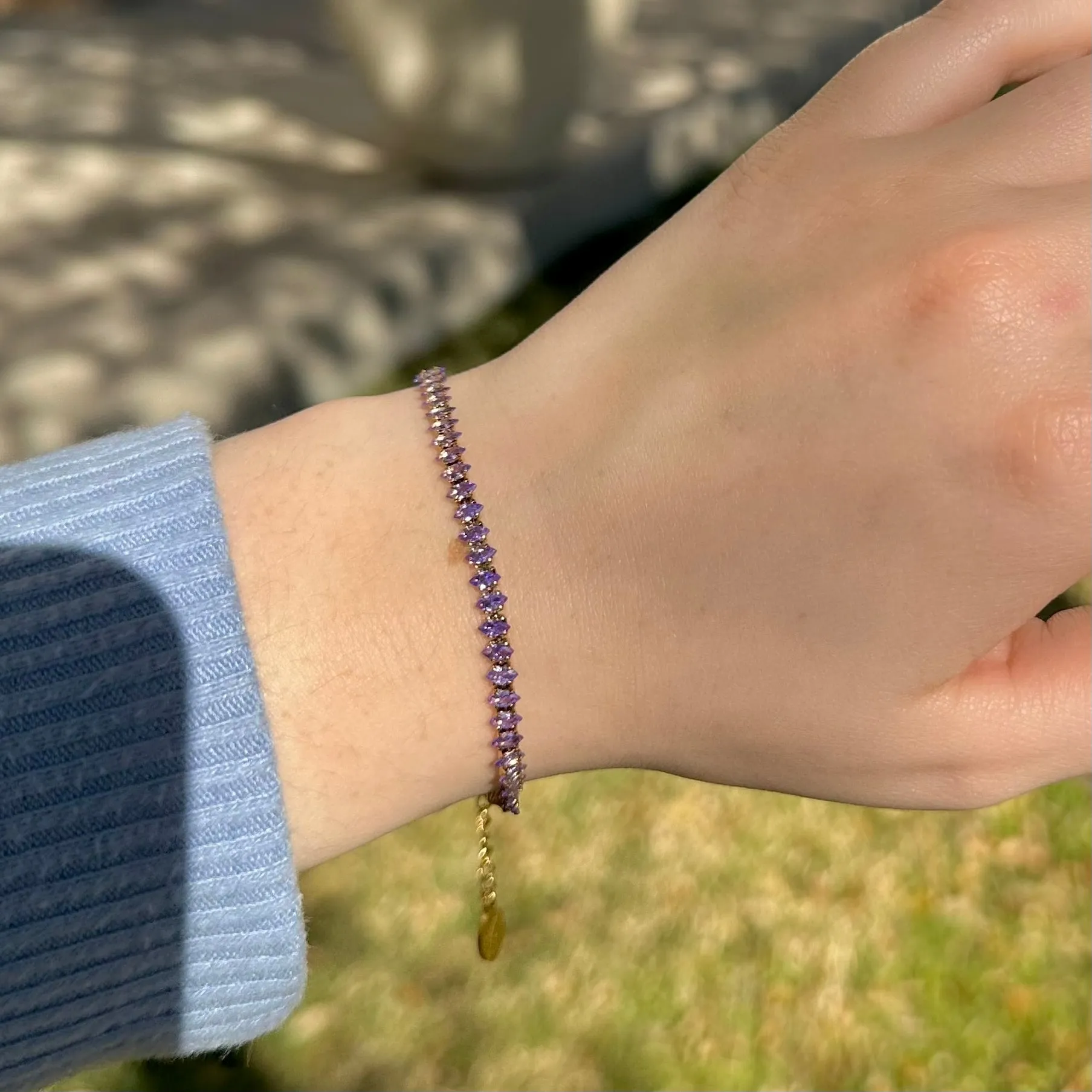 Lavender Gem Bracelet