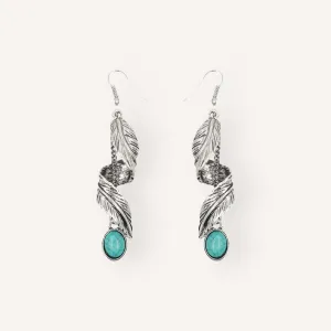 Leaf Turquoise Earrings