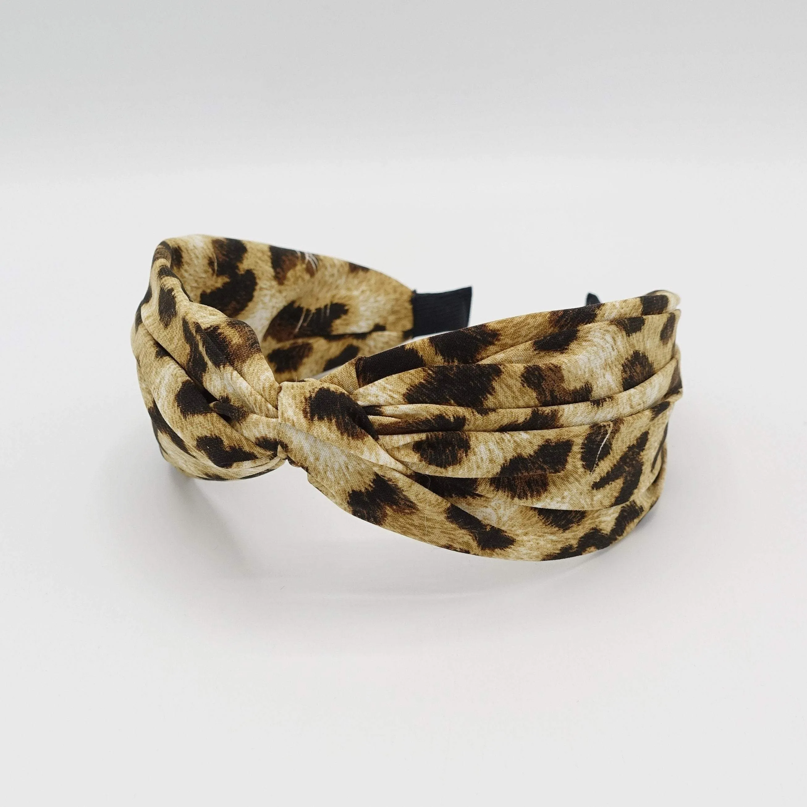 leopard print cross headband