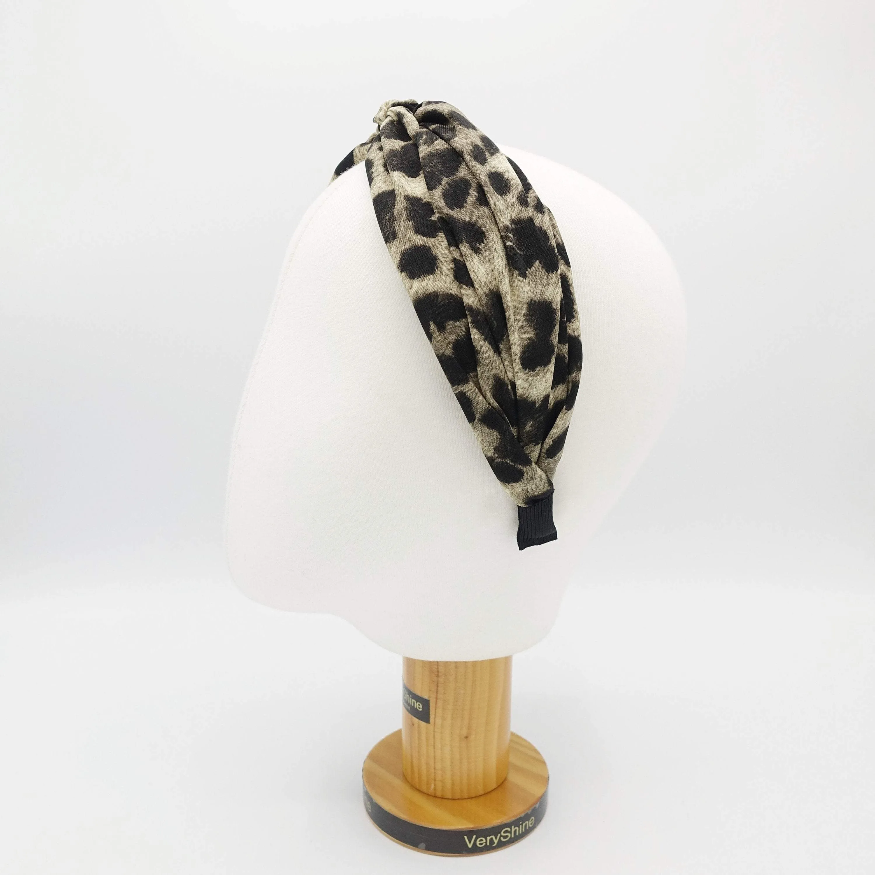 leopard print cross headband