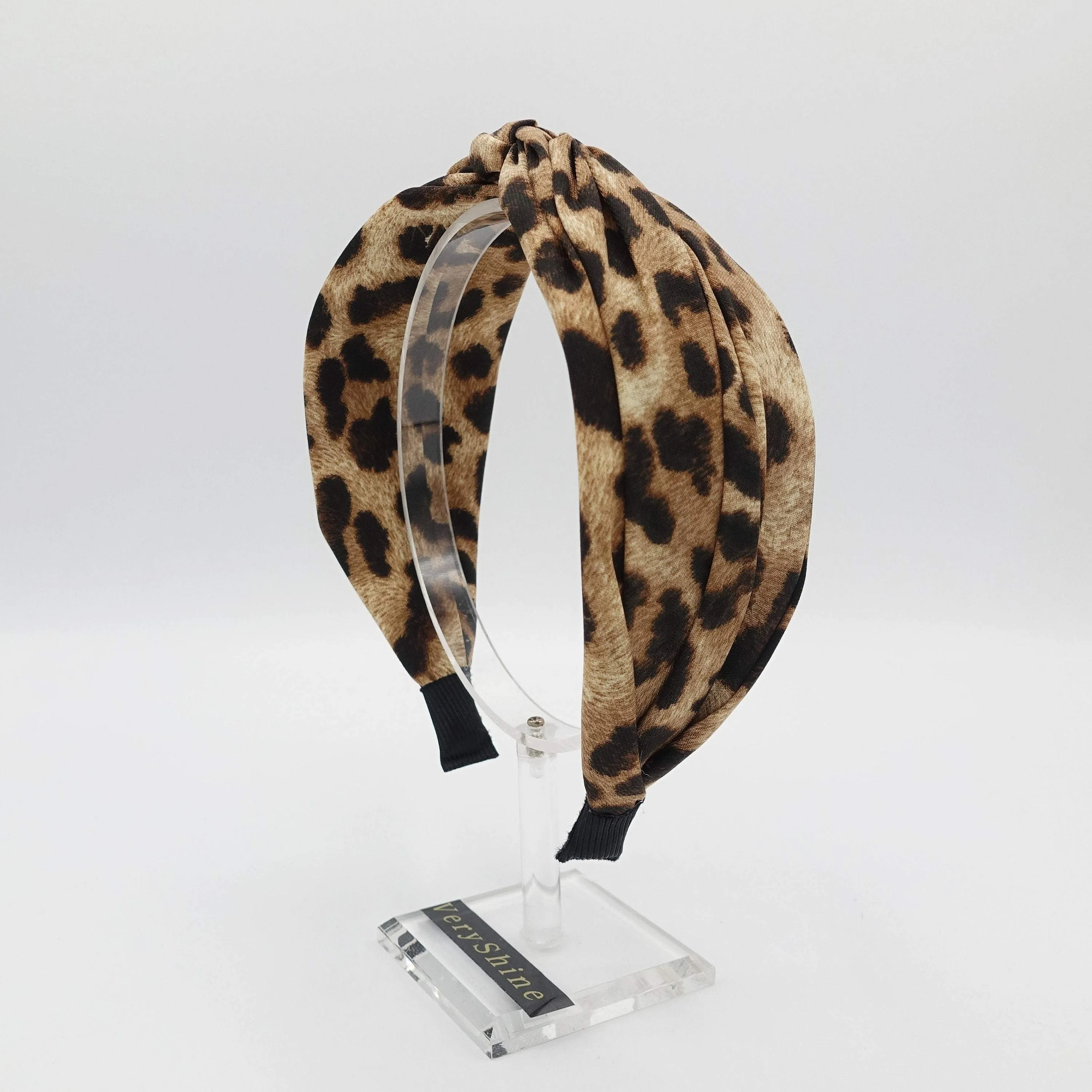 leopard print cross headband