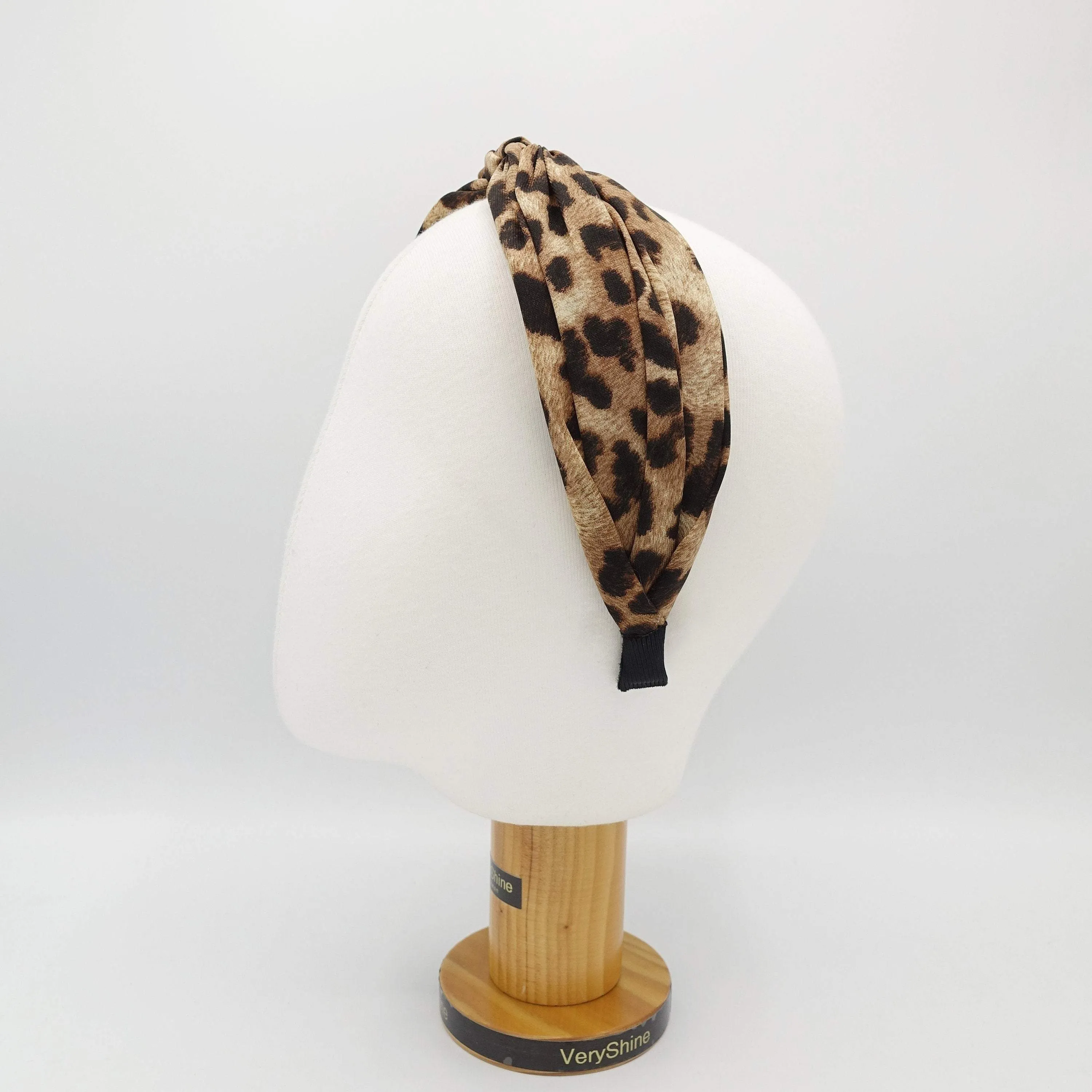 leopard print cross headband