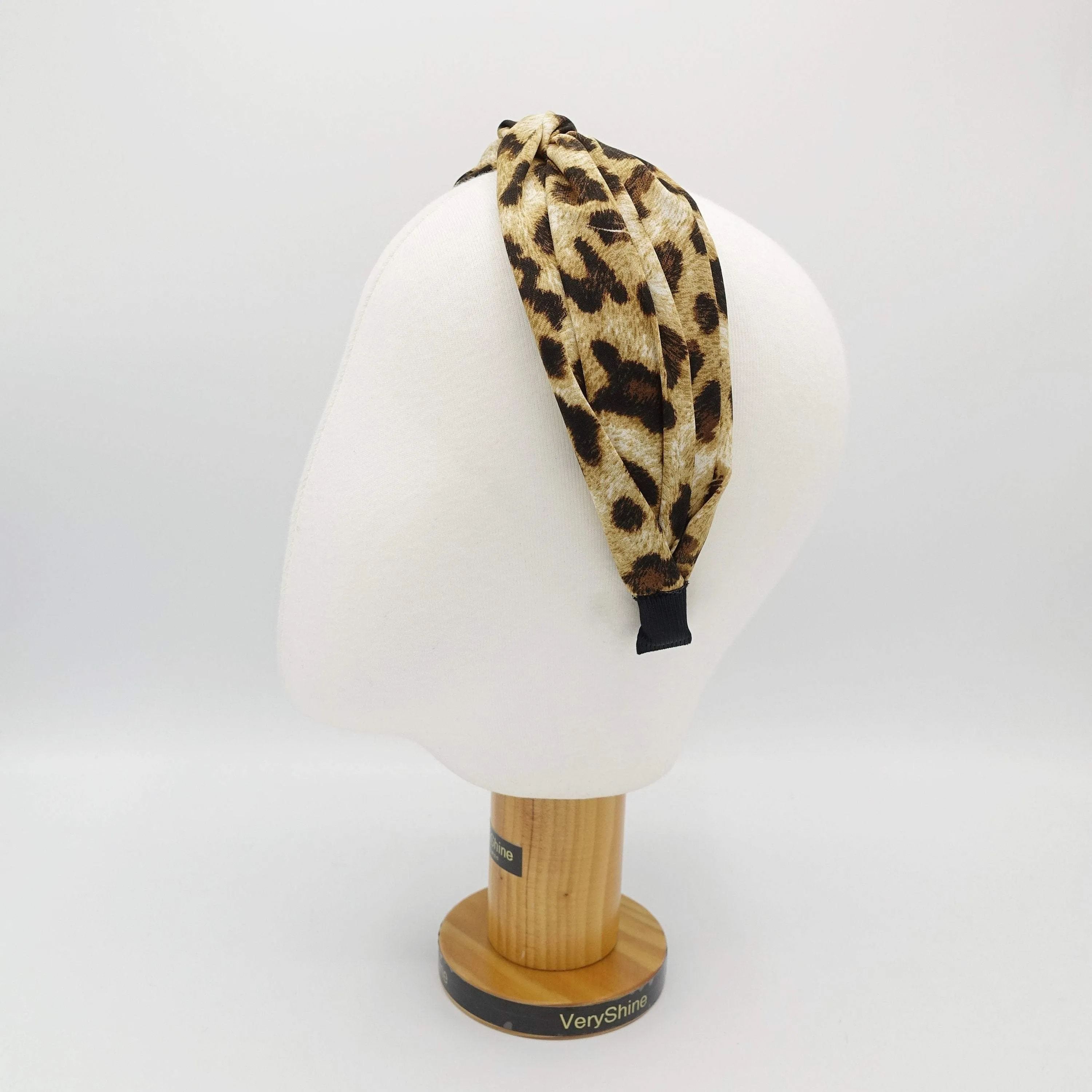 leopard print cross headband