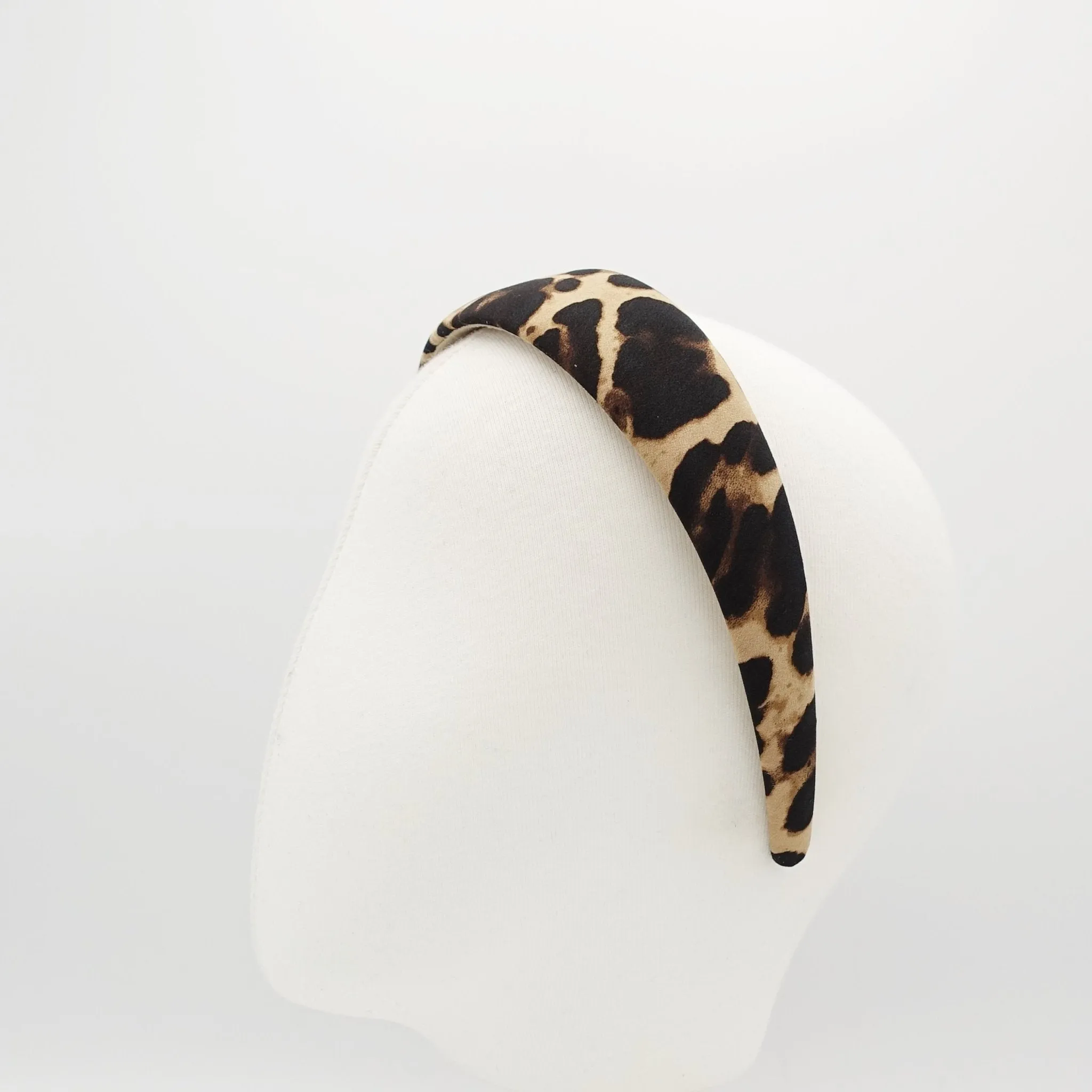 Leopard print fabric padded headband animal print women basic style hairband