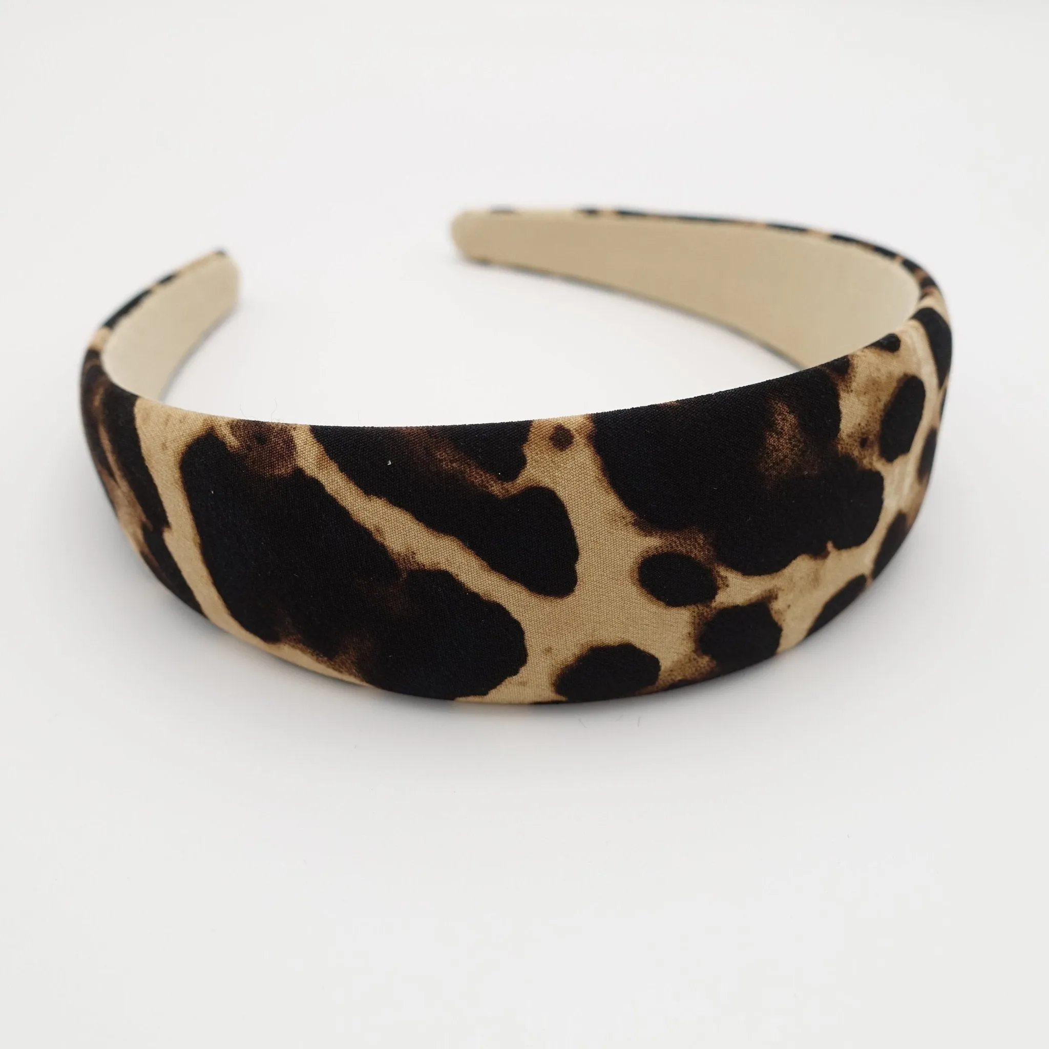 Leopard print fabric padded headband animal print women basic style hairband