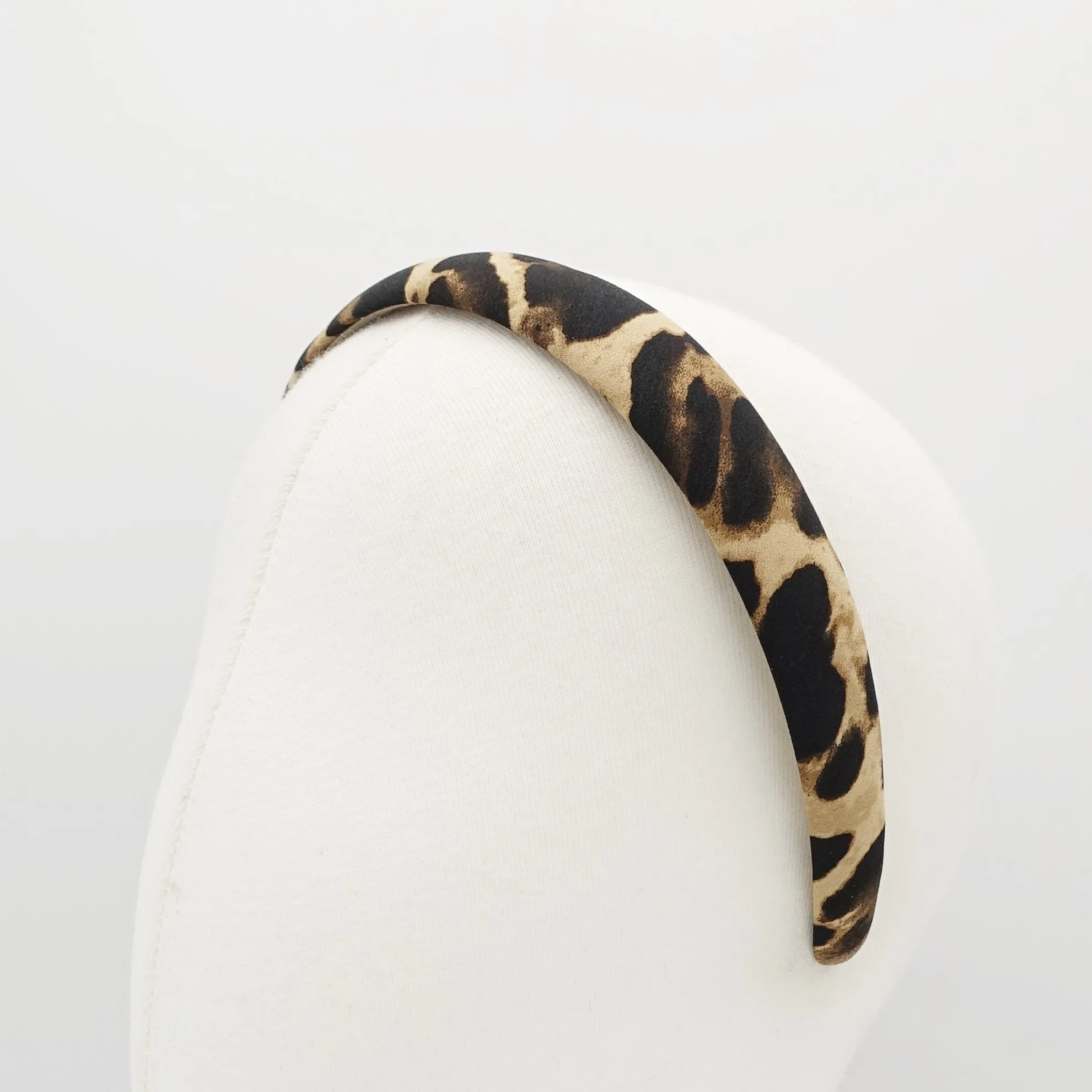 Leopard print fabric padded headband animal print women basic style hairband