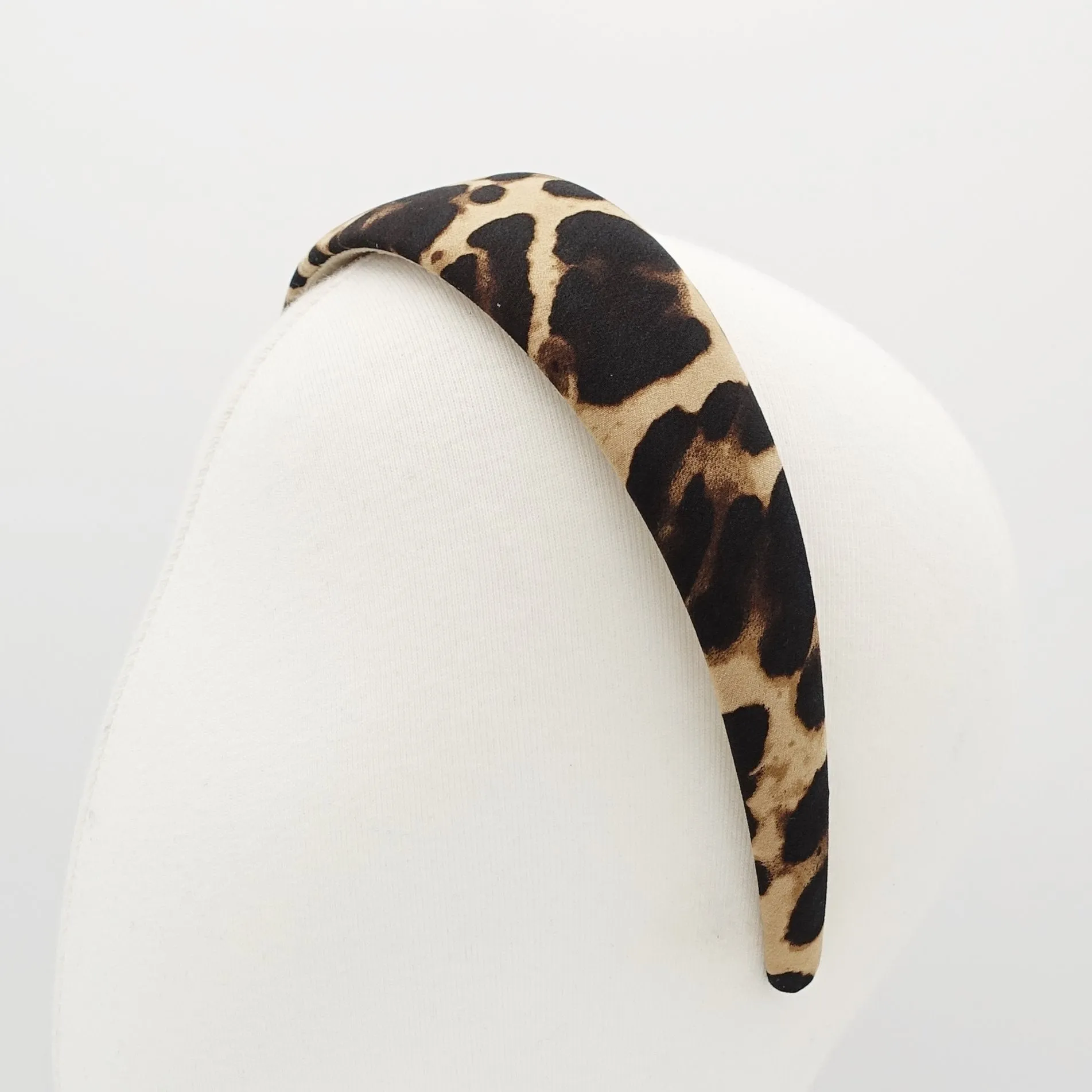 Leopard print fabric padded headband animal print women basic style hairband