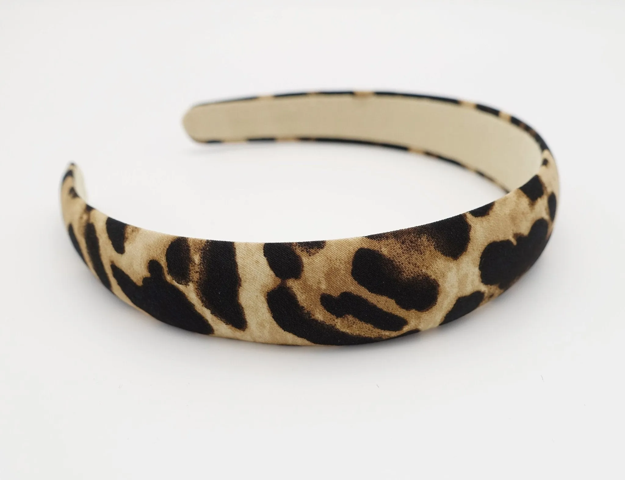 Leopard print fabric padded headband animal print women basic style hairband